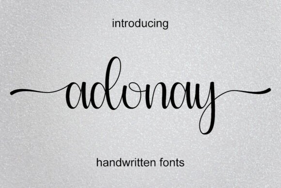Adonay: A Delightful Script Font for Digital Design