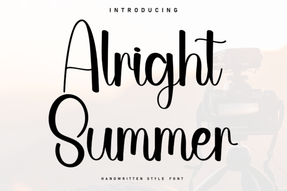 Alright Summer: A Handwritten Font for Creative Crafters