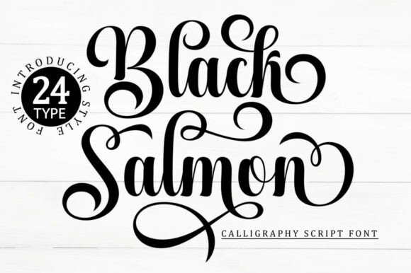 Black Salmon: A Script Font with Grace and Drama