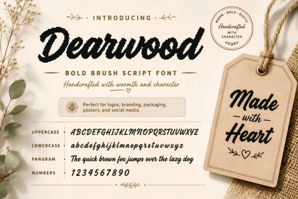 Dearwood: A Font That Feels Like Handwritten Magic