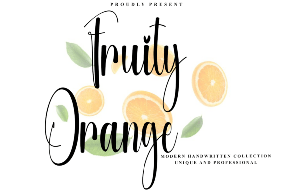 Fruity Orange: A Font That Speaks with Clarity and Elegance