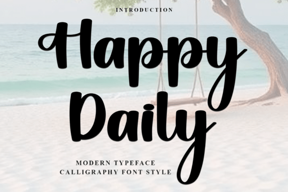 Happy Daily: A Festive Font for Seasonal Campaigns