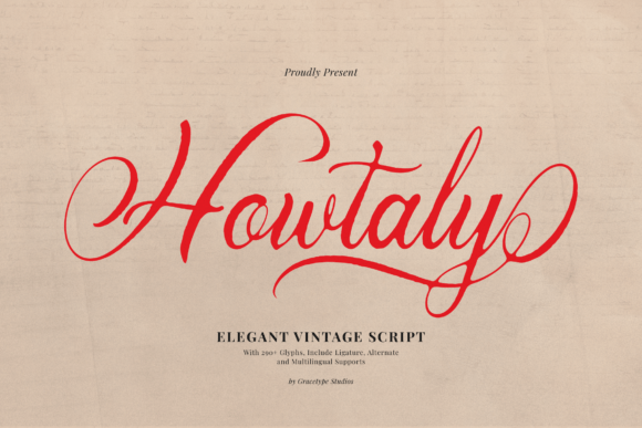 Howtaly: The Font That Adds Elegance to Every Craft