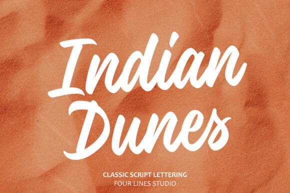 Indian Dunes: A Script Font for Editorial Elegance