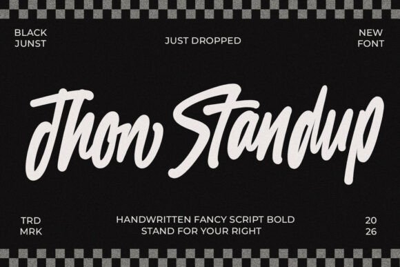 Jhon Standup: A Font That Speaks with Confidence