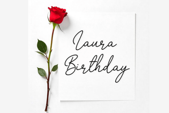 Laura Birthday: A Script Font for Impactful Digital Branding