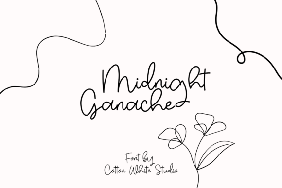Midnight Ganache: A Playful Script for Branding