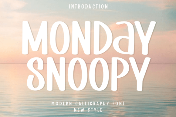 Monday Snoopy: A Script Font for Editorial Elegance