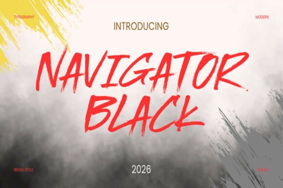 Nafigator Black: A Script Font for Modern Web Design
