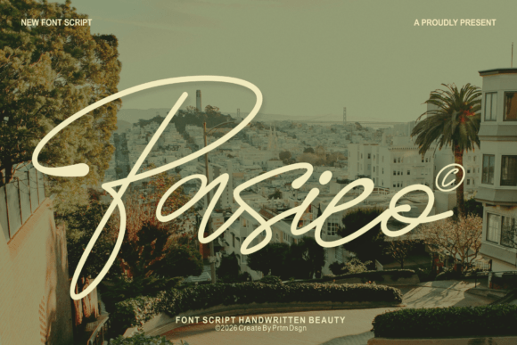 Pasieo: A Script Font for Editorial Elegance