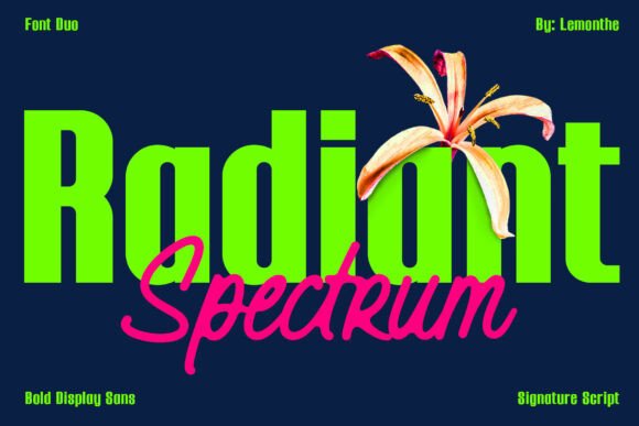 Radiant Spectrum: A Font That Breathes Life Into Your Craft