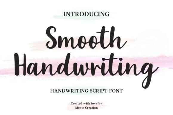 Smooth Handwriting: A Font That Breathes Life Into Your Creations