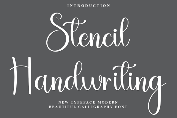 Stencil Handwriting: A Festive Script for Editorial Design