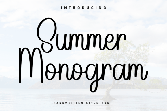 Summer Monogram: A Handwritten Font for Editorial Warmth