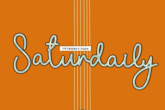 Transform Your Brand with Saturdaily Font