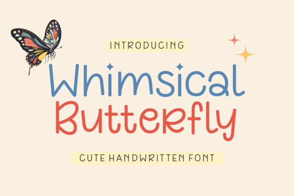Whimsical Butterfly: A Font for Dreamy Campaigns