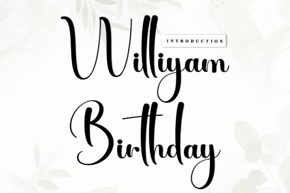 Williyam Birthday: The Font That Elevates Your Campaigns